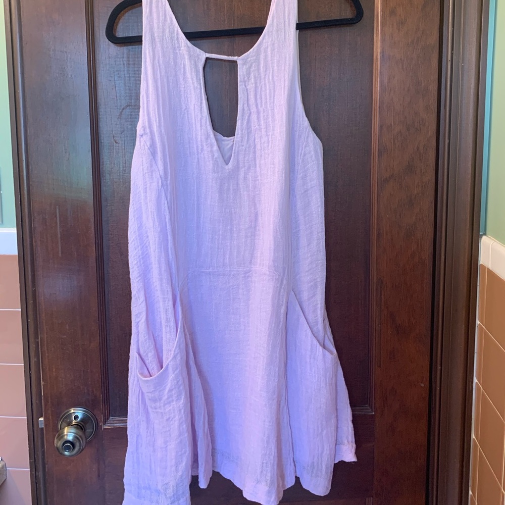 Free people lavender linen dress